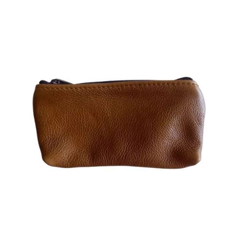 Leather Short Pencil Bag