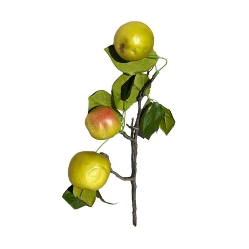 Lifelike Green Apple Artificial Plant 33cm