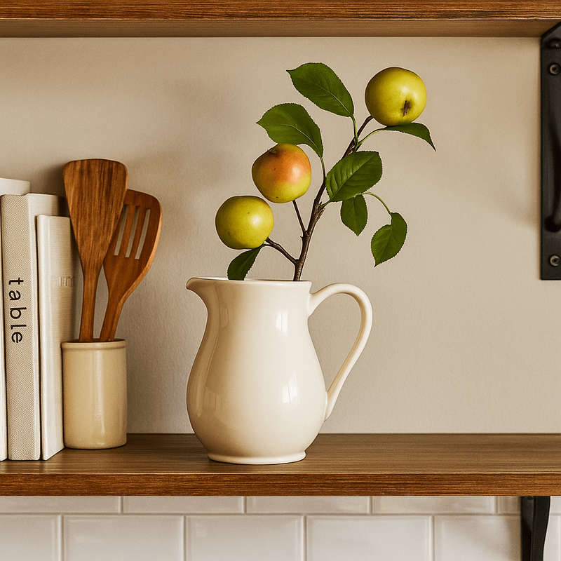 Lifelike Green Apple Artificial Plant 33cm