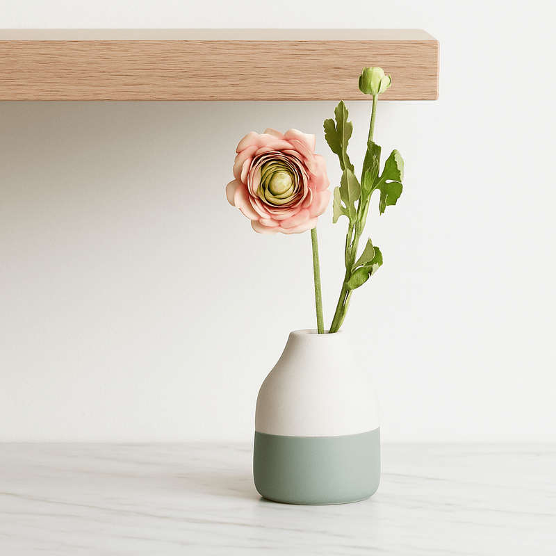 Light Pink Persian Buttercup Artificial Bloom