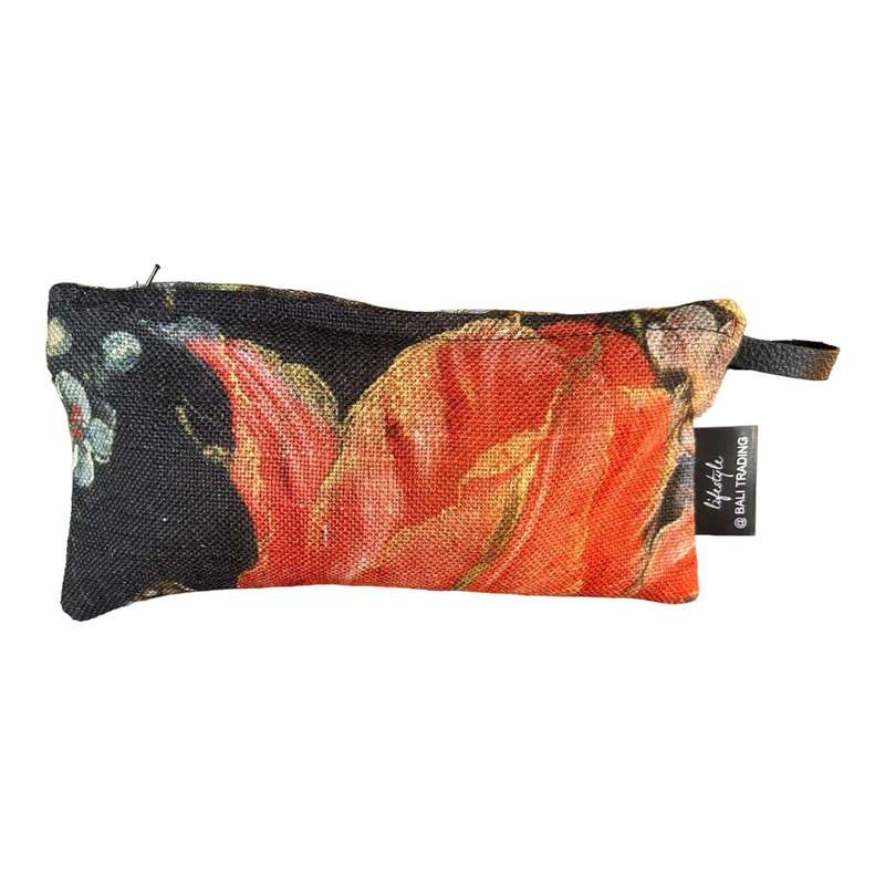 Material Pencil Bag 25cm - Midnight Garden Bouquet