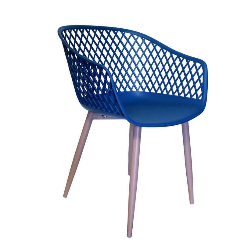 Navy Diamond Back Chair