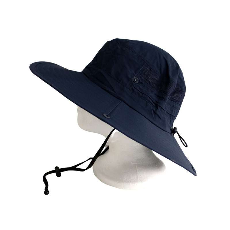 Navy Polyester Large Outdoor Hat