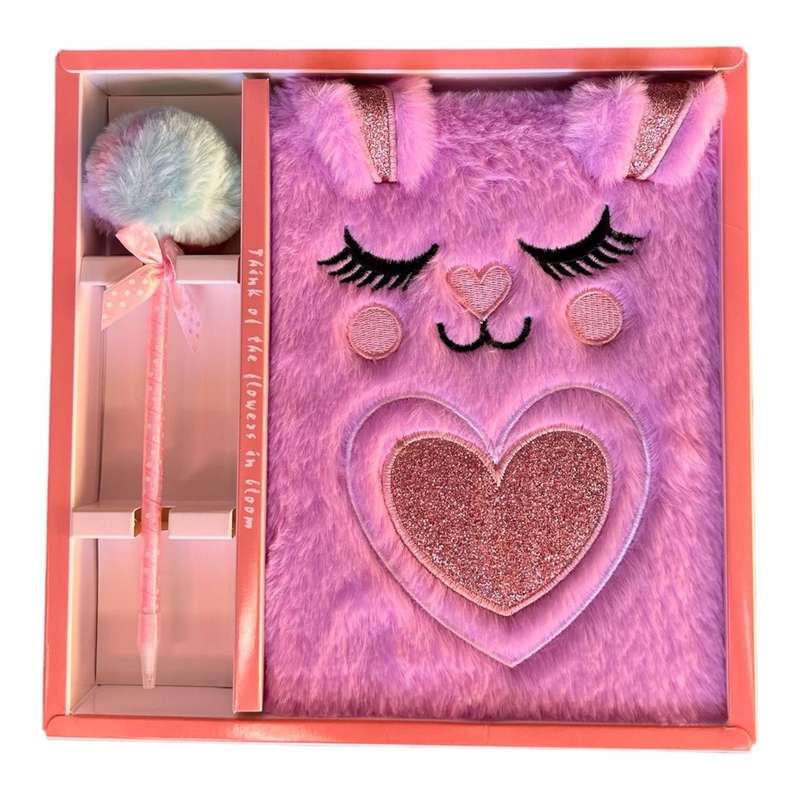 Notebook Gift Set - Purple Bunny