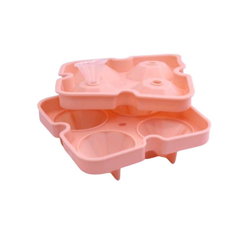 Peach 4 Ice Silicone Tray - Diamond Ice