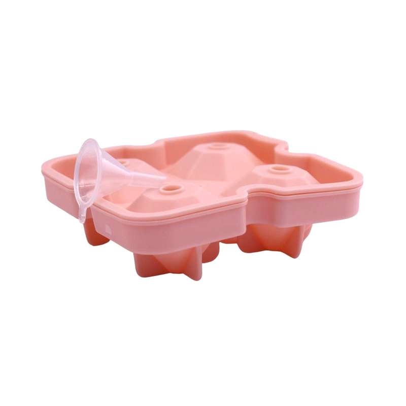 Peach 4 Ice Silicone Tray - Diamond Ice
