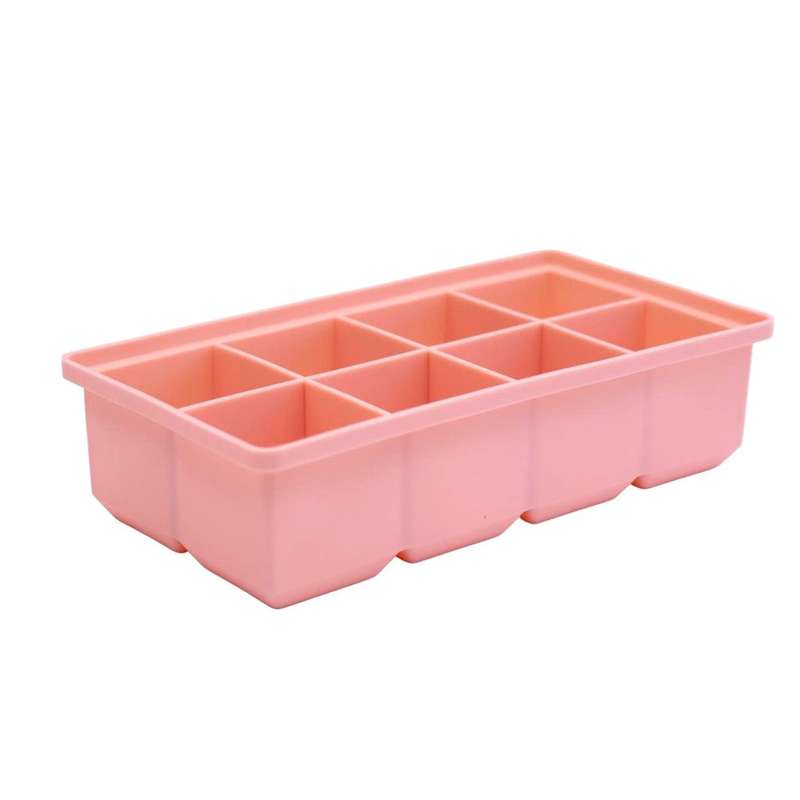 Peach 8 Large Ice Cube Tray - Square