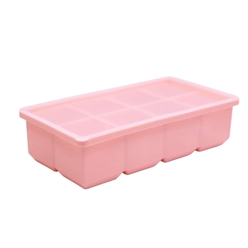 Peach 8 Large Ice Cube Tray - Square