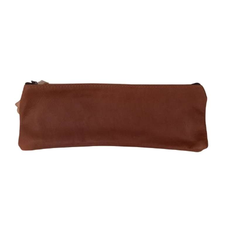 Plain Leather Pencil Bag