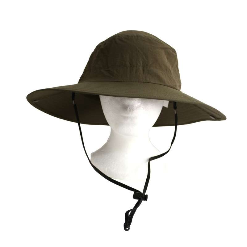Polyester Large Sun Hat - Army Green