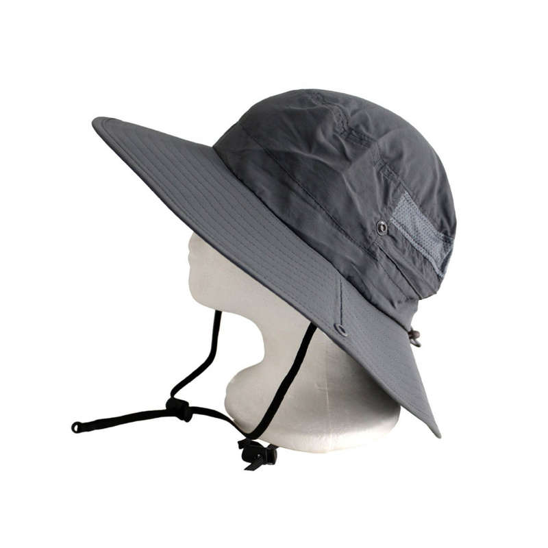 Polyester Large Sun Hat - Steel Grey