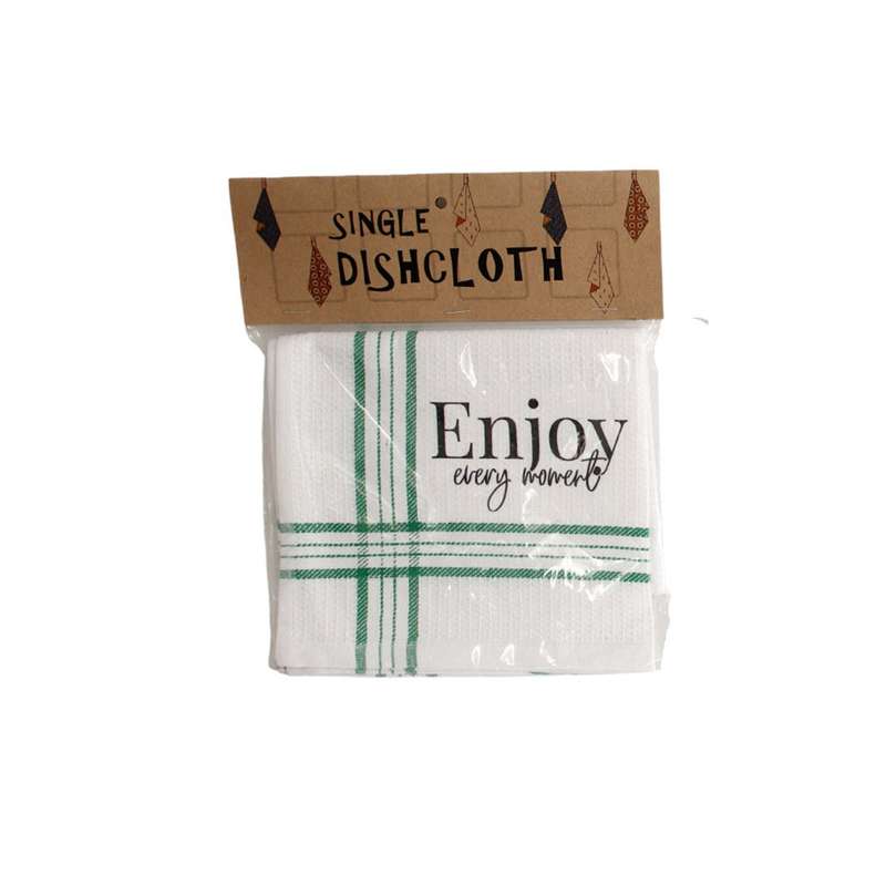 Printed Dishcloth - Enjoy Every Moment