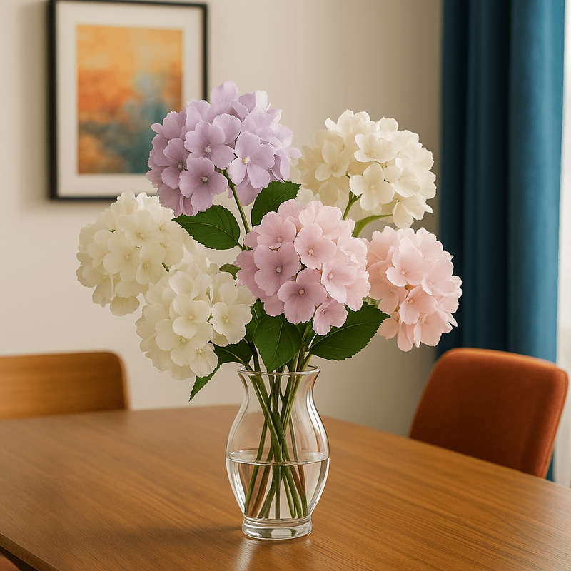 Purple Bigleaf Hydrangea Faux Bloom