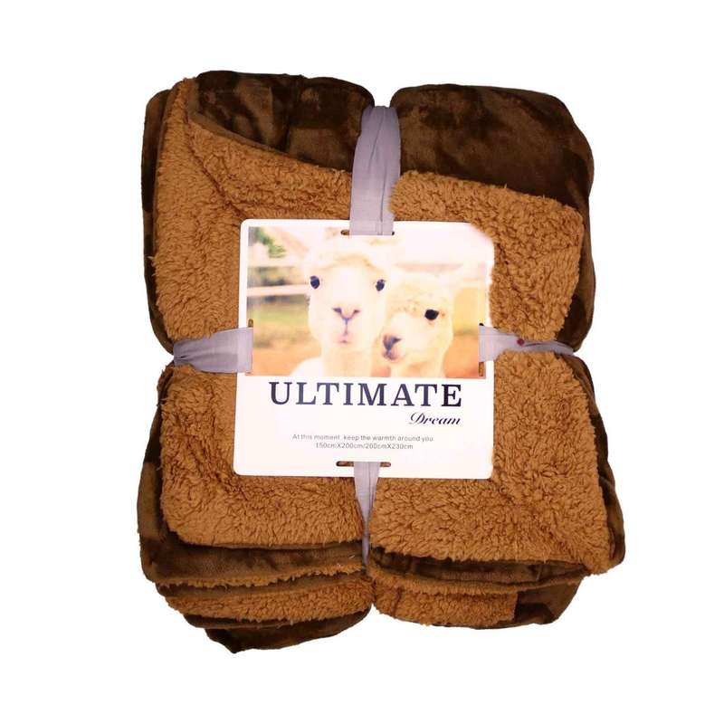Queen Sized Serpa Blanket - Dark Brown
