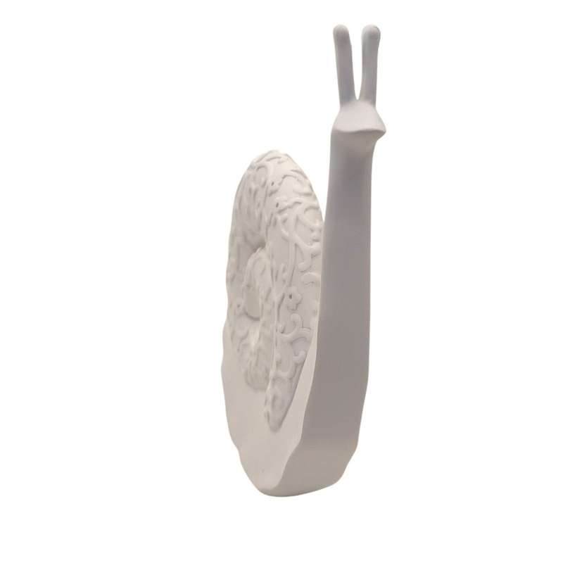 Quirky White Snail DÃƒÆÃÂ©cor Figurine