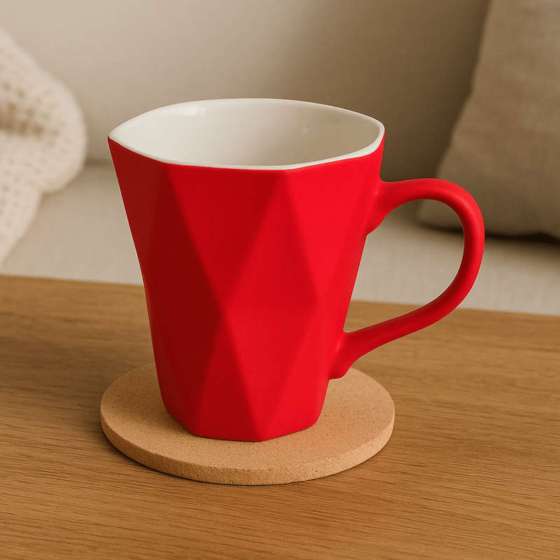 Red Diamond Ceramic Mug
