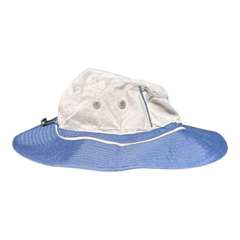 Safari Hat - Blue And White