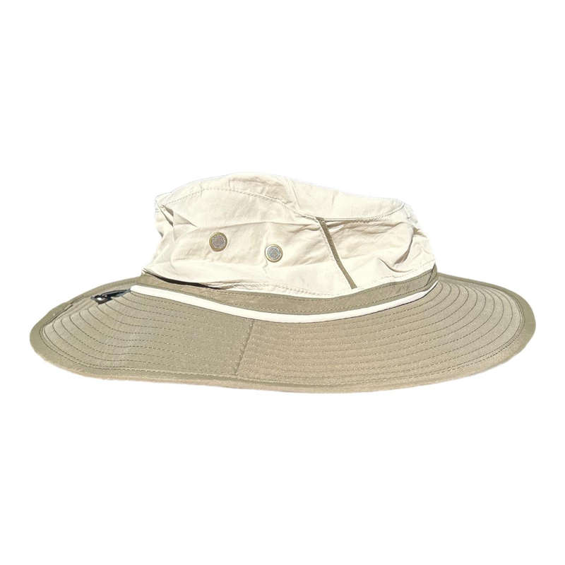 Safari Hat - Olive And Cream