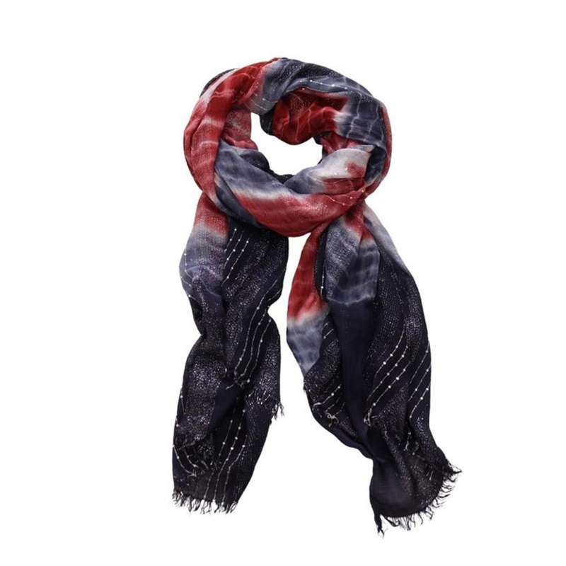 Scarf - Purple Tie Dye Colours