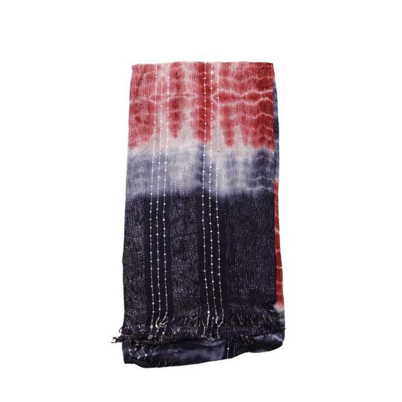 Scarf - Purple Tie Dye Colours