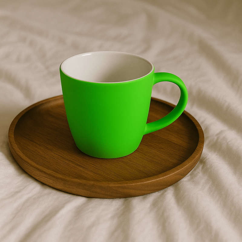Shocking Green Ceramic Drinkware Mug