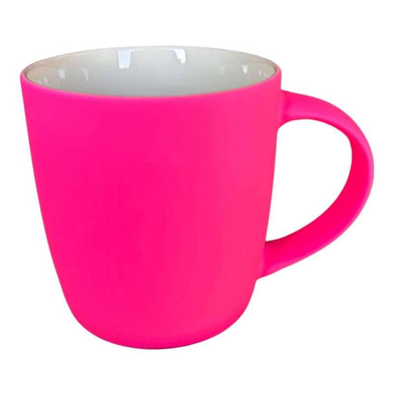 Shocking Pink Ceramic Coffee Mug
