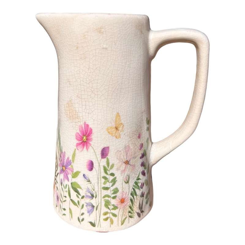 Small Ceramic Jug - Wild Flower Garden