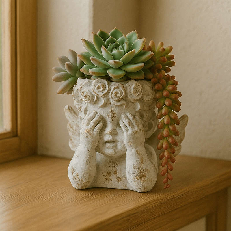 Small Ceramic Planter - See No Evil Cupido