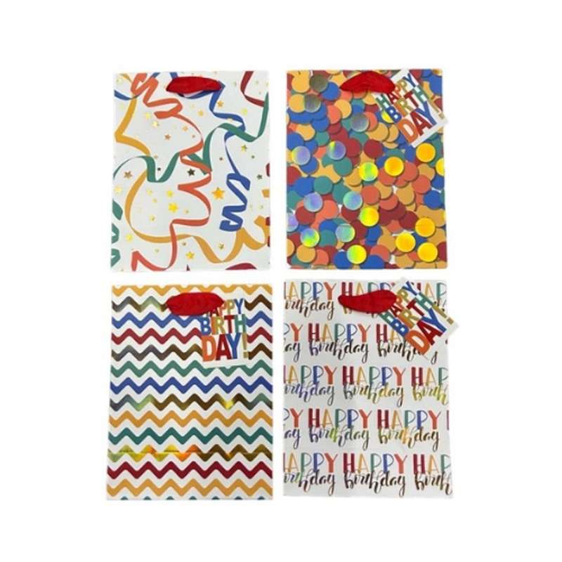 Small Giftbags (Set of 12) - Happy Birthday Party