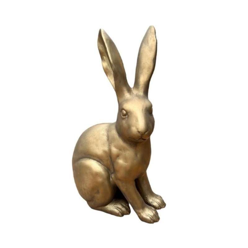 Small Gold Sitting Bunny Long Ear