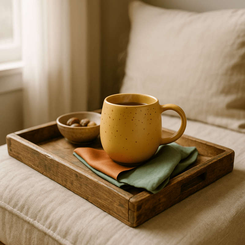 Speckled Gold Yellow Ceramic Mug