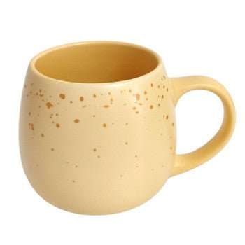 Speckled Gold Yellow Ceramic Mug