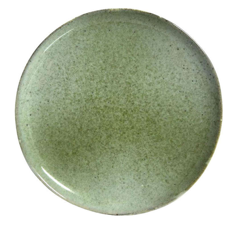 Speckled Shades Of Green Dinner Plate