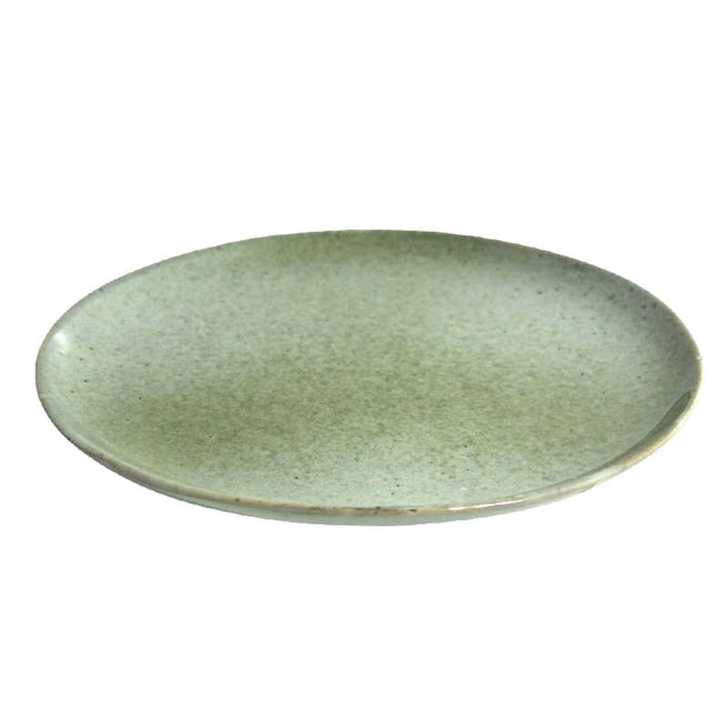 Speckled Shades Of Green Dinner Plate