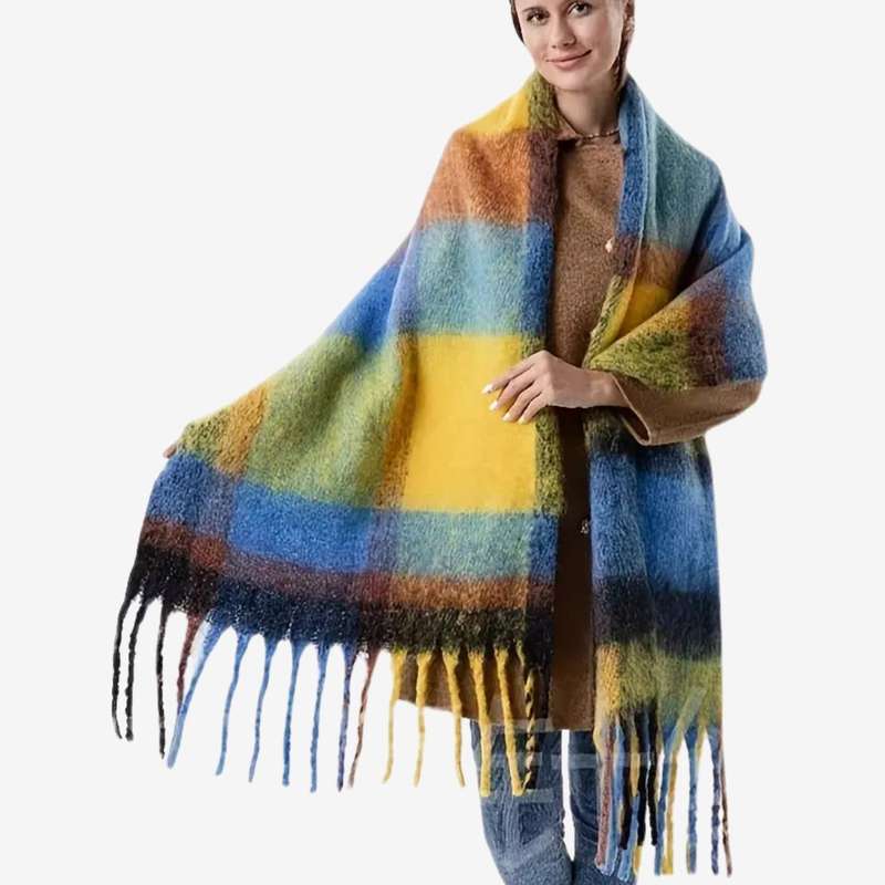 Sunset Stripes Polyester Scarf