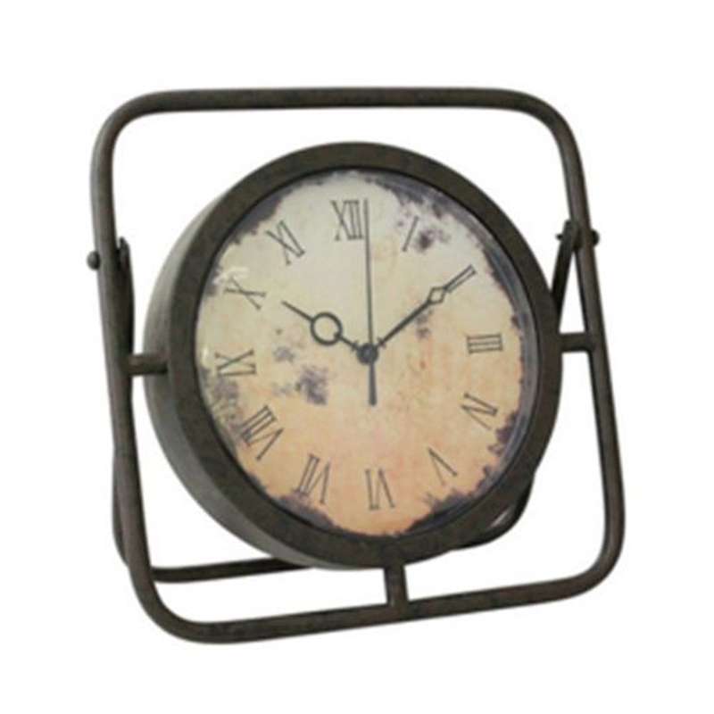 Table Clock - Vintage In Black Frame
