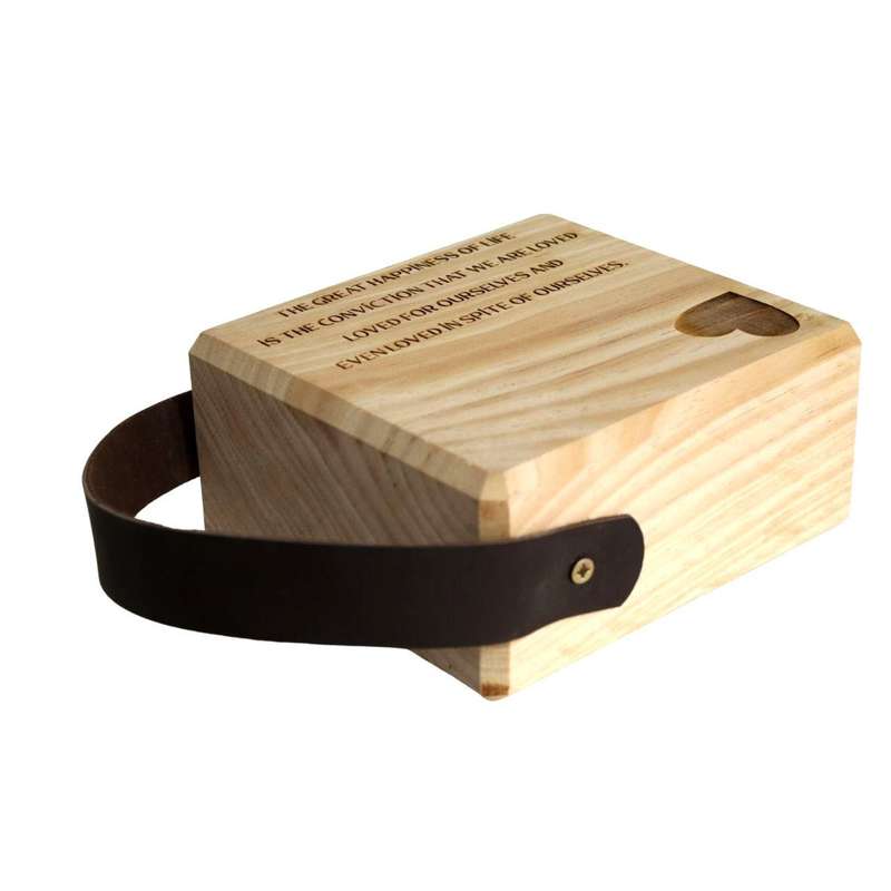 The Great Happiness Wooden Doorstop
