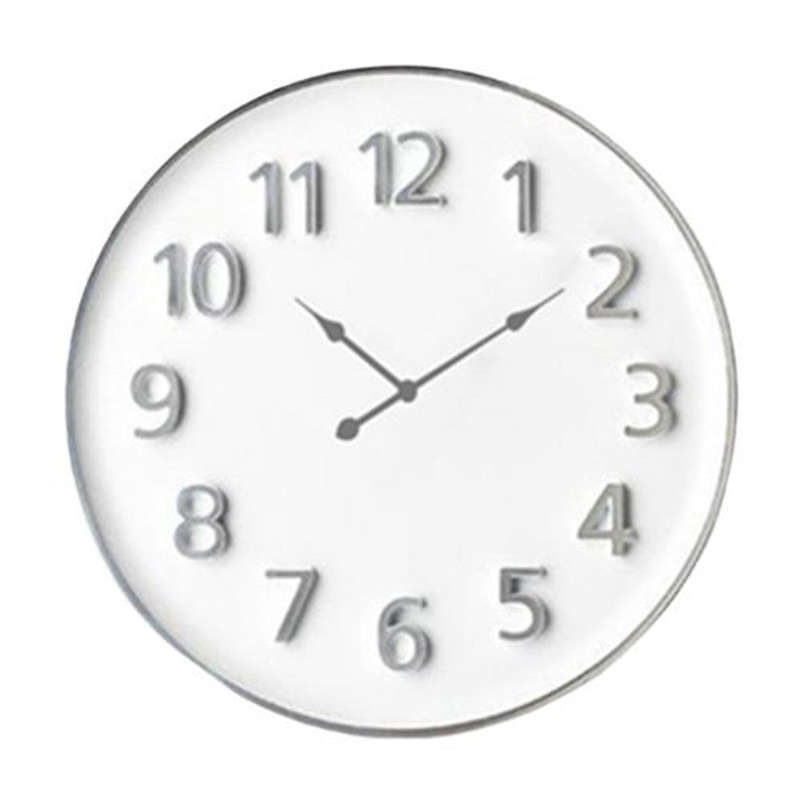 Wall Clock - Grey With Grey Clock Hands