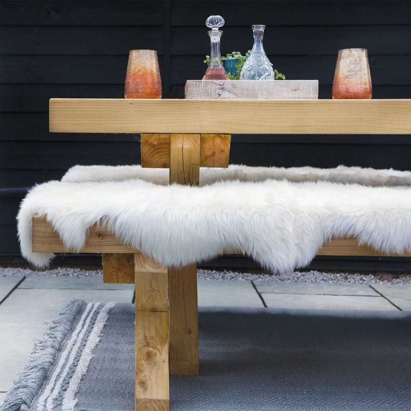 White A Grade Real Sheep Skin