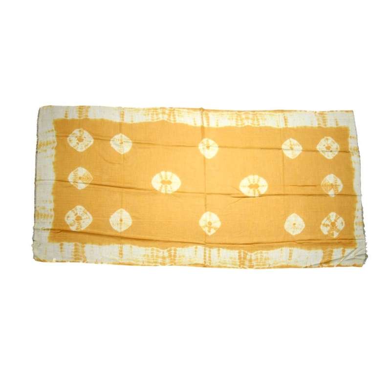White And Orange Tie Dye Scarf