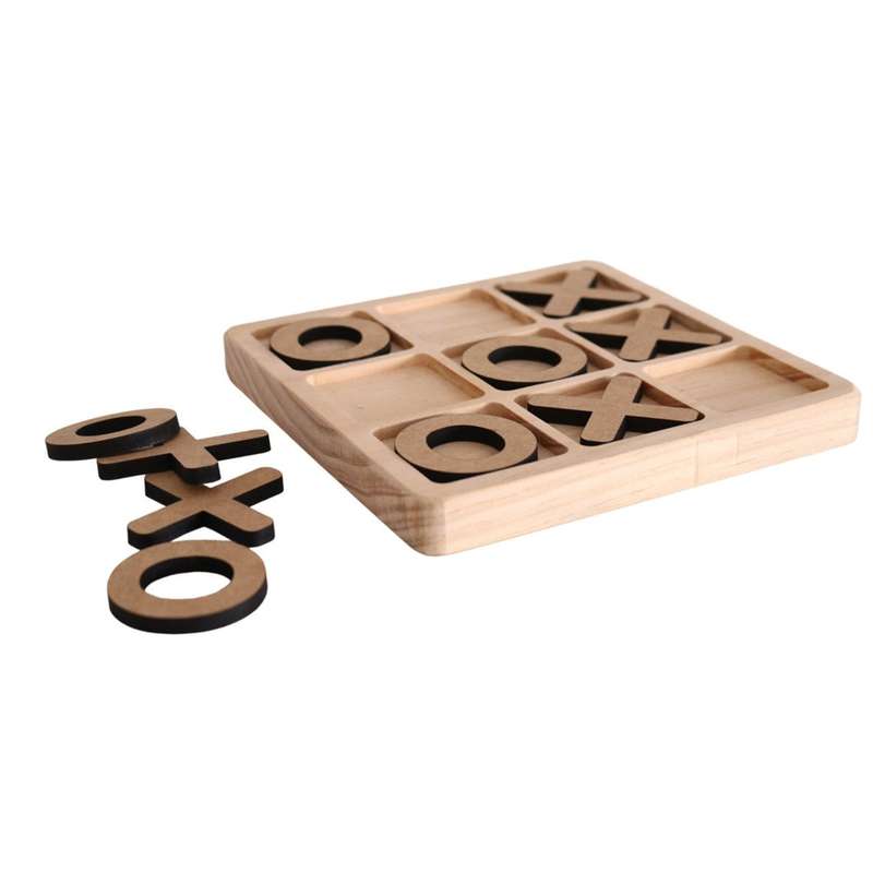 Wooden Game - Noughts and Crosses