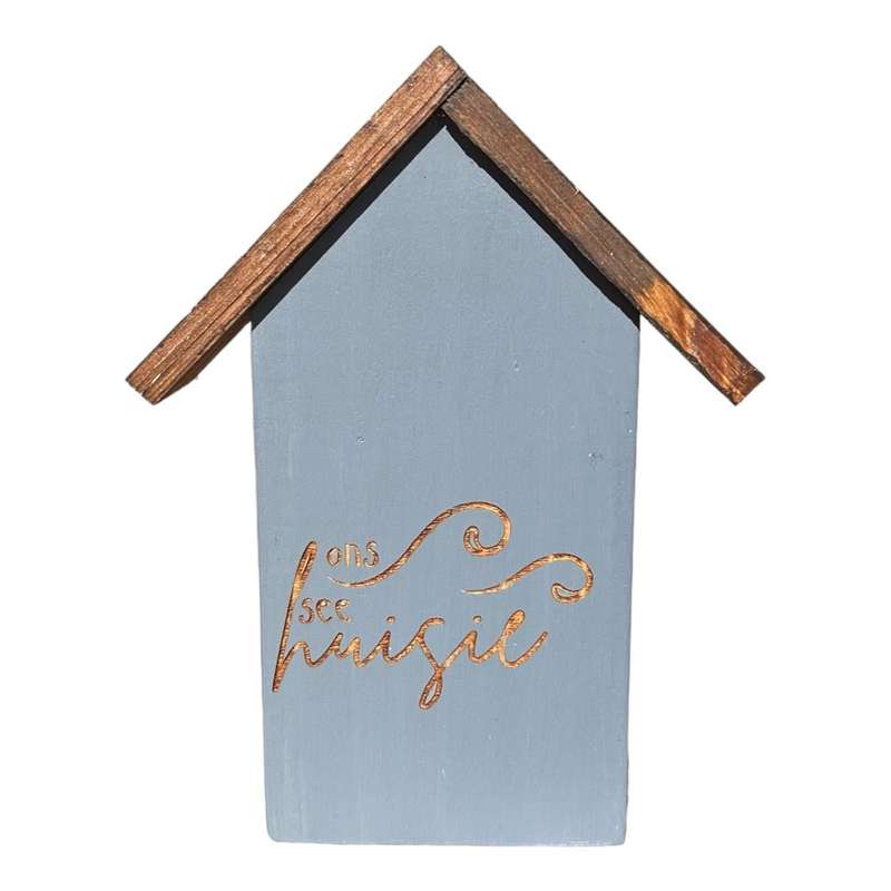 Wooden House Ornament - Ons See Huisie