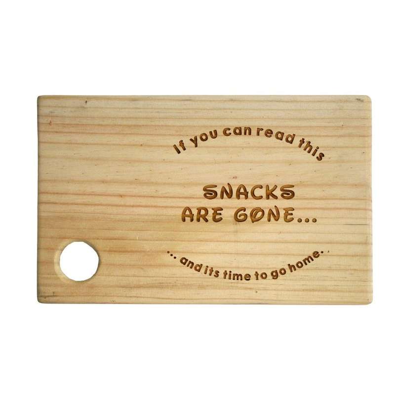Wooden Snack Platter - All Gone