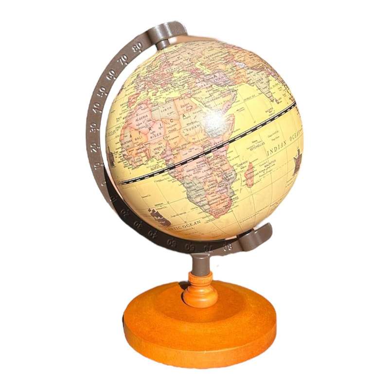 World Globe - Retro, Sailships 14cm