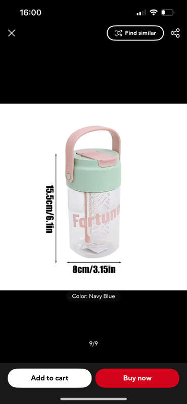 Drinking Bottle Sports Drinking Bottle With Tea Strainer Large Capacity Straw Water Cup Water Bot...