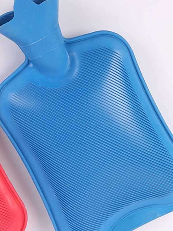 Plain Hot Water Bottle  Portable Rubber Blue Body Warm Heater