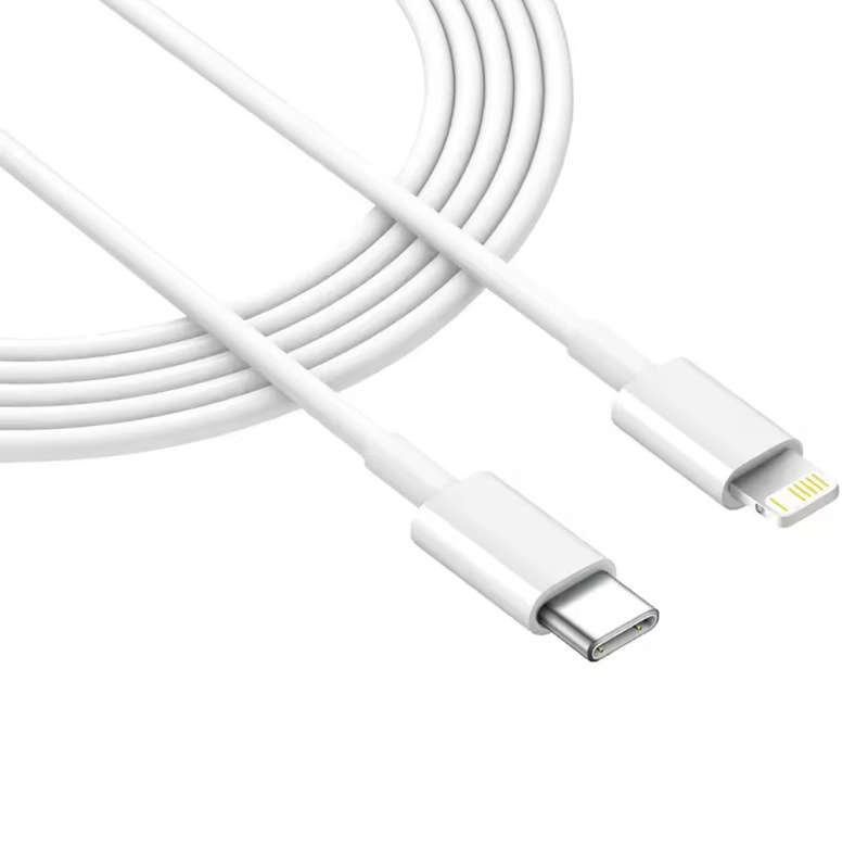 Type C to Lightning fast charging and data transfer Cable - White