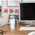 890ml Thermal Insulated Travel Mug with Carry Handle and Straw