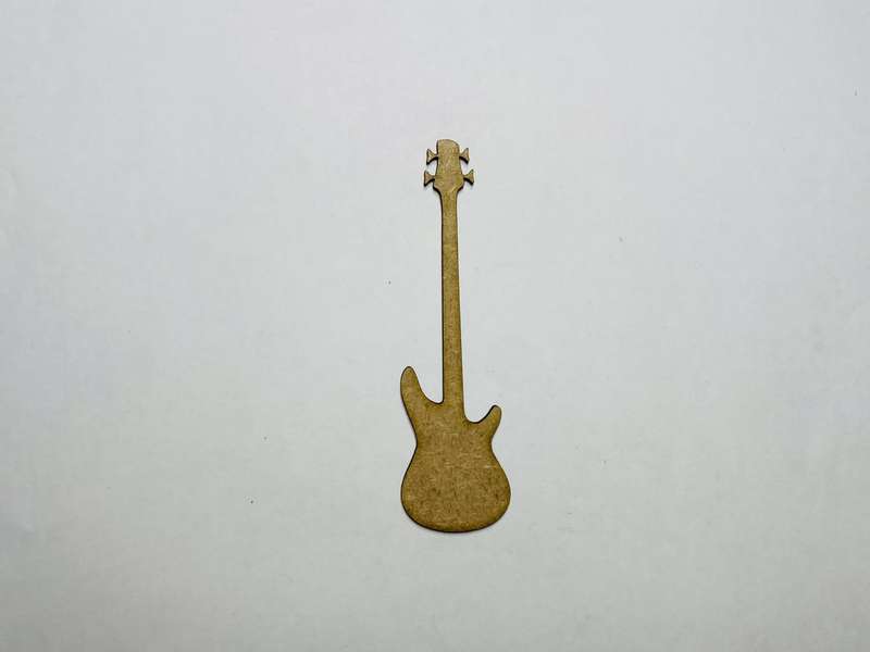 Laser Cut Bass Guitar Wood Shape Bass Guitar Cutout 76mm