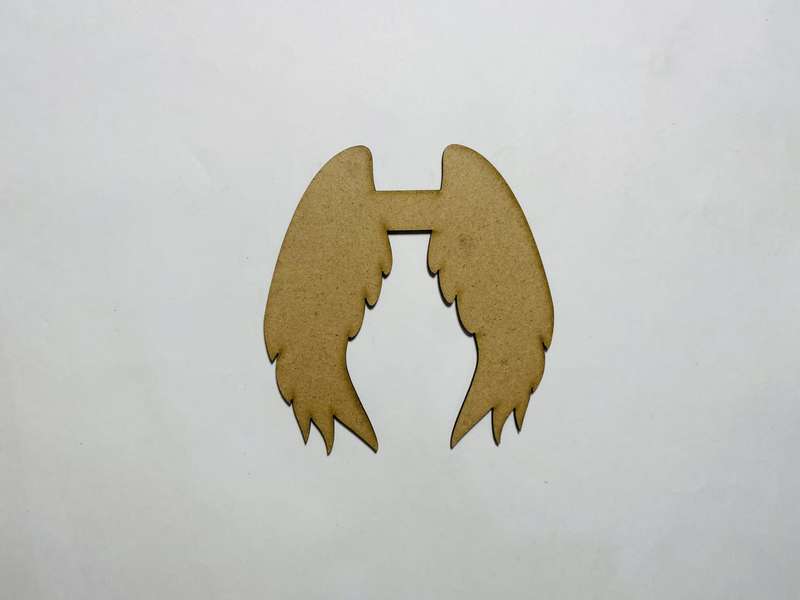 Laser Cut Angel Wings Shape Angel Wings  Cutout 76mm high